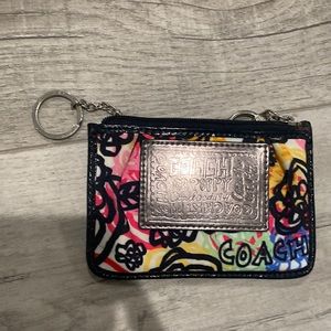 Coach Poppy small keychain wallet
